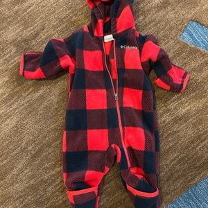 Columbia infant fleece onesie